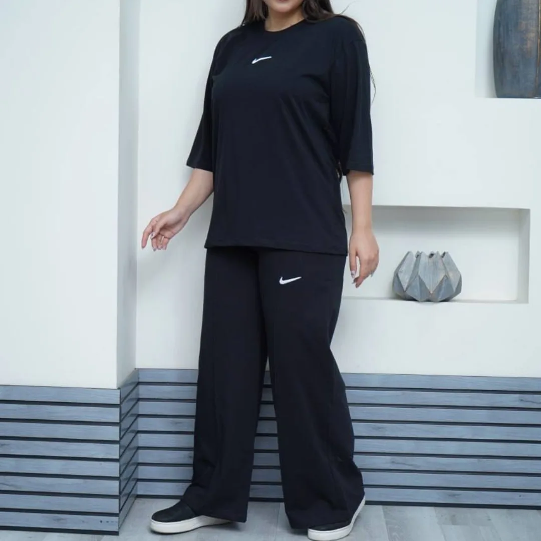 تیشرت باکسی و شلوار نایکی